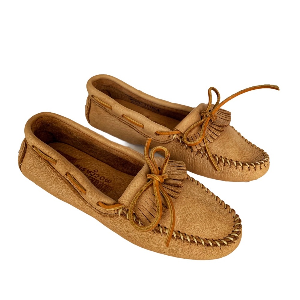 Minnetonka Leather Suede Driving Moccasins Shoes